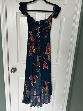 Cottagecore High-Low Gauzy Dress